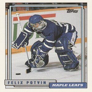 Felix Potvin - 1992 Topps Hockey Card